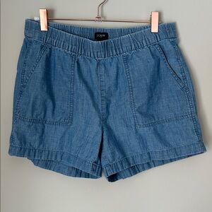 J. Crew Chambray Cotton Shorts